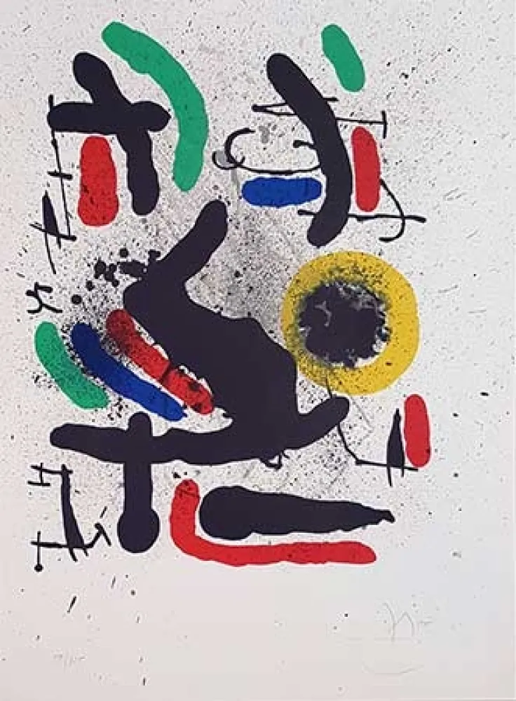 Litografia Miró - Liberté des libertés