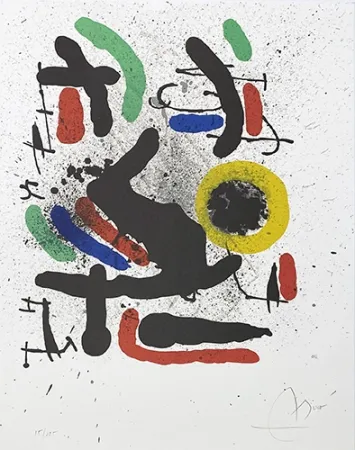 Litografia Miró - Liberté des libertés