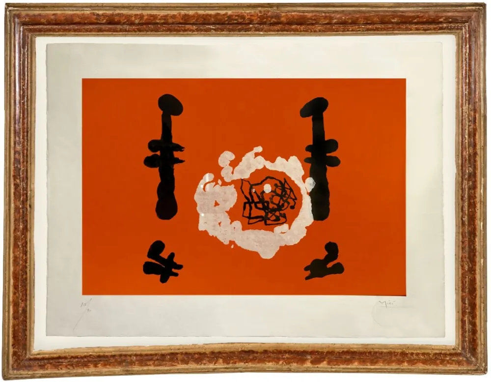 Carborundum Miró -  'L'Invention du feu'