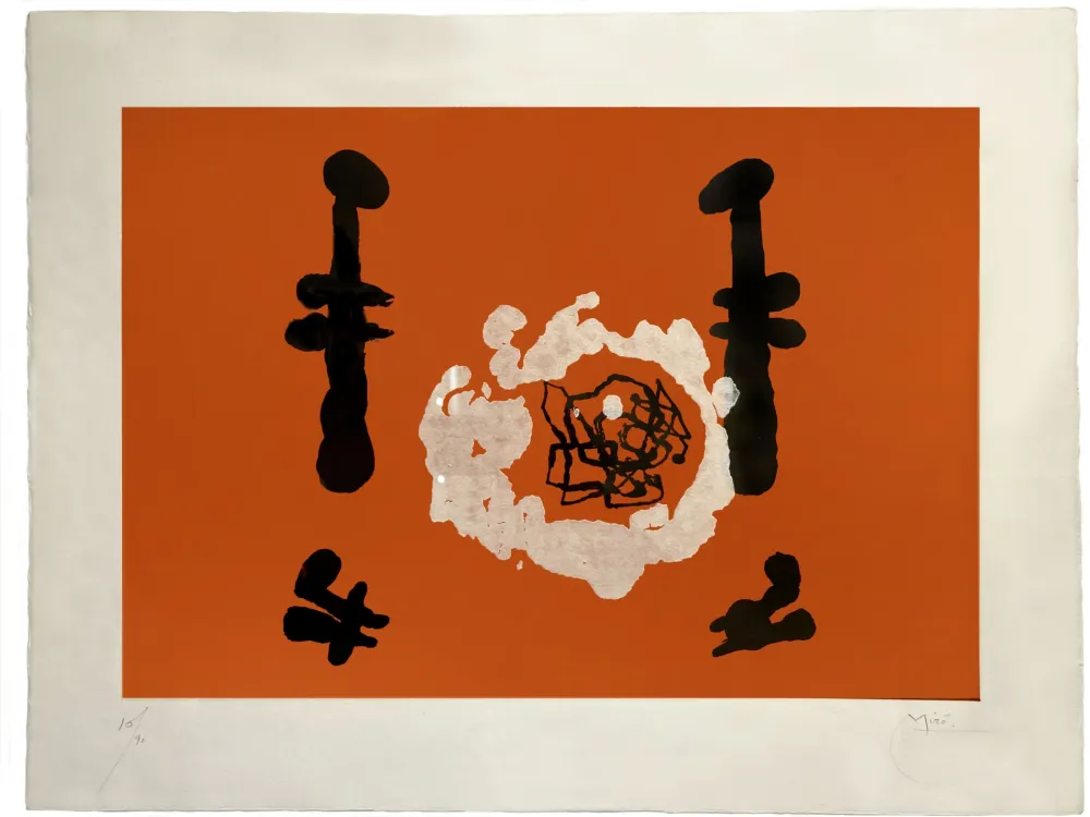 Acquatinta Miró - 'L'Invention du feu'
