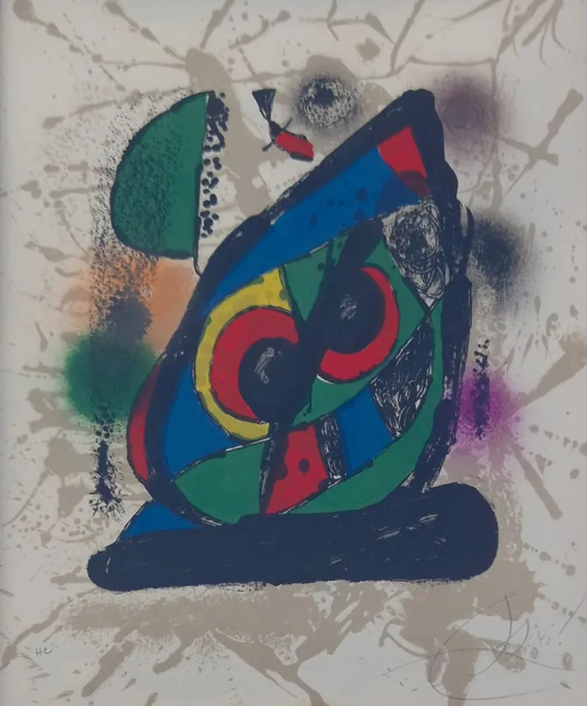 Litografia Miró - Lithographs IV: one plate
