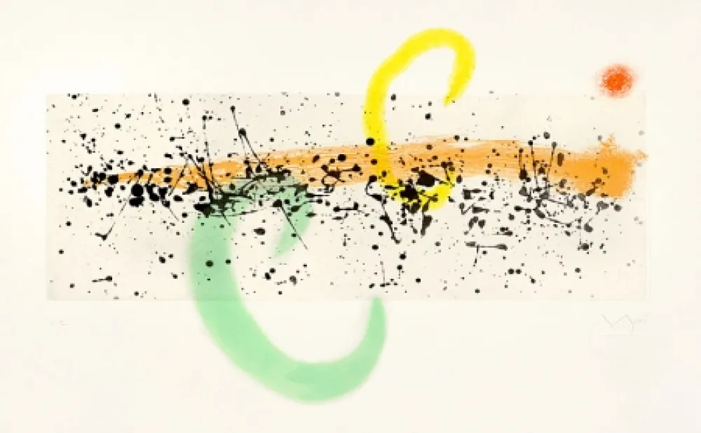 Acquatinta Miró - Lune et Vent (Moon and Wind), 1963