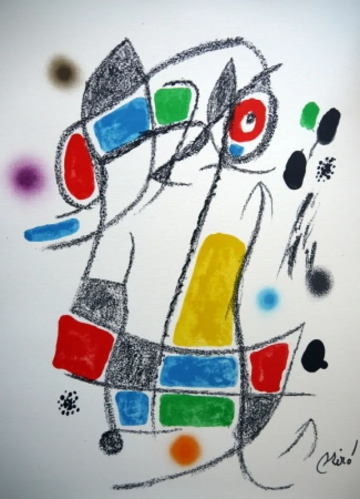 Litografia Miró - MARAVILLAS CON VARIACIONES ACROSTICAS