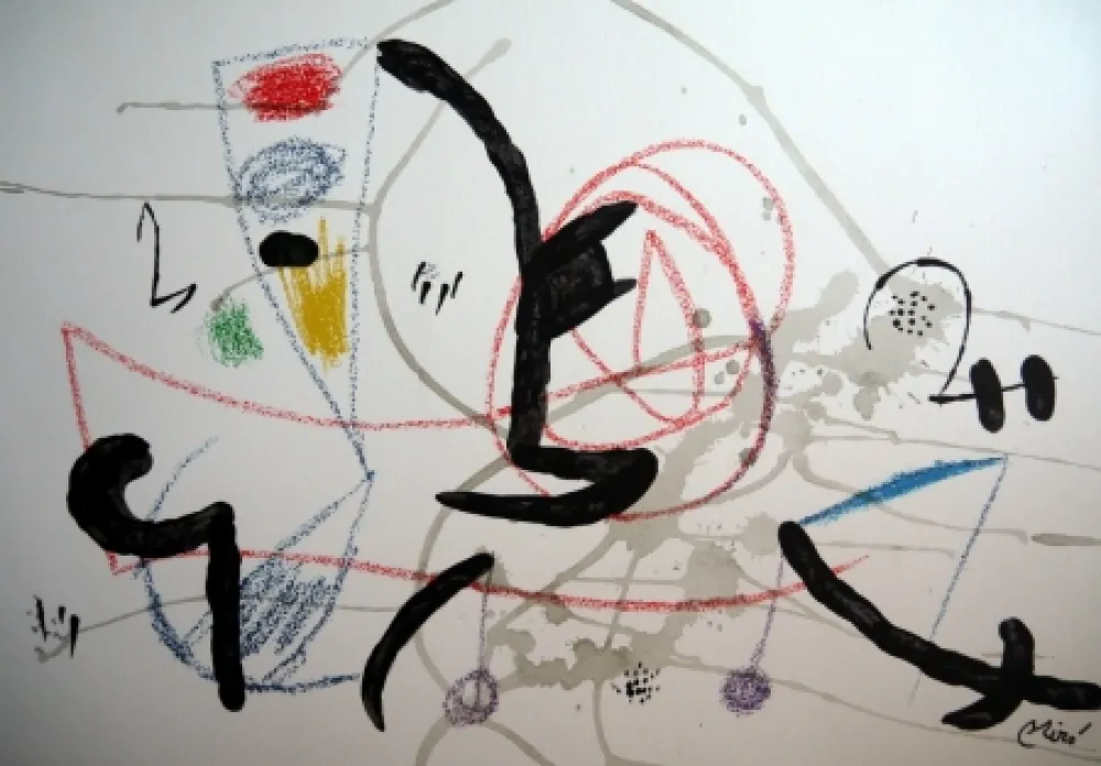 Litografia Miró - MARAVILLAS CON VARIACIONES ACROSTICAS