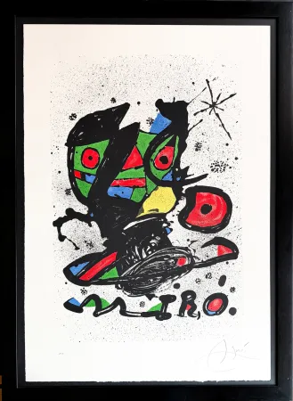 Litografia Miró - ‘Mirò’ exhibition at the Galeria Maeght, Barcelona