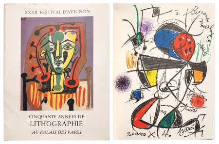 Libro Illustrato Miró - Mourlot Cinquante années de lithographie Litho Joan MIRO  