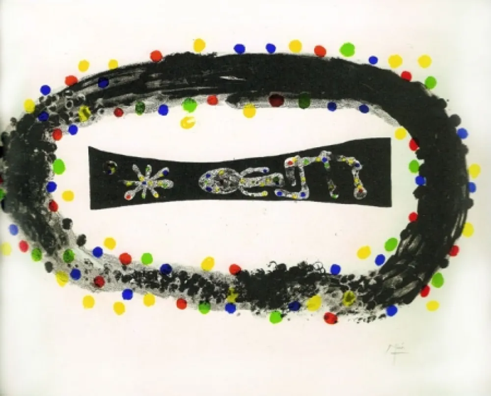 Litografia Miró - NÉBULEUSE