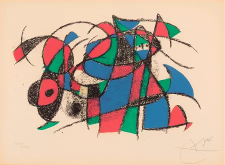 Multiplo Miró - One plate, from Joan Miró Lithographe II