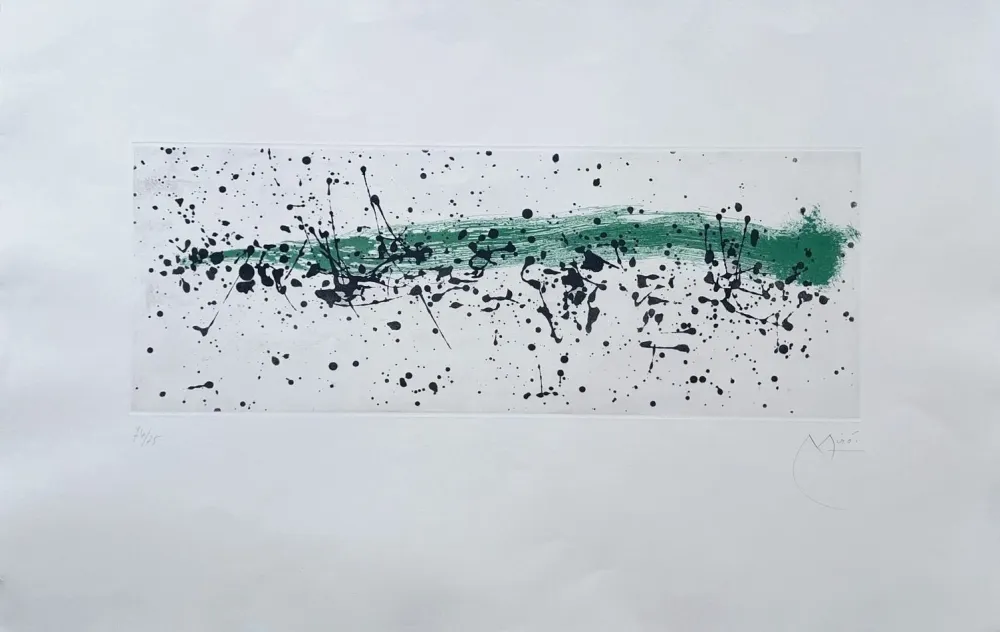 Acquatinta Miró - Ouvrage du vent I 