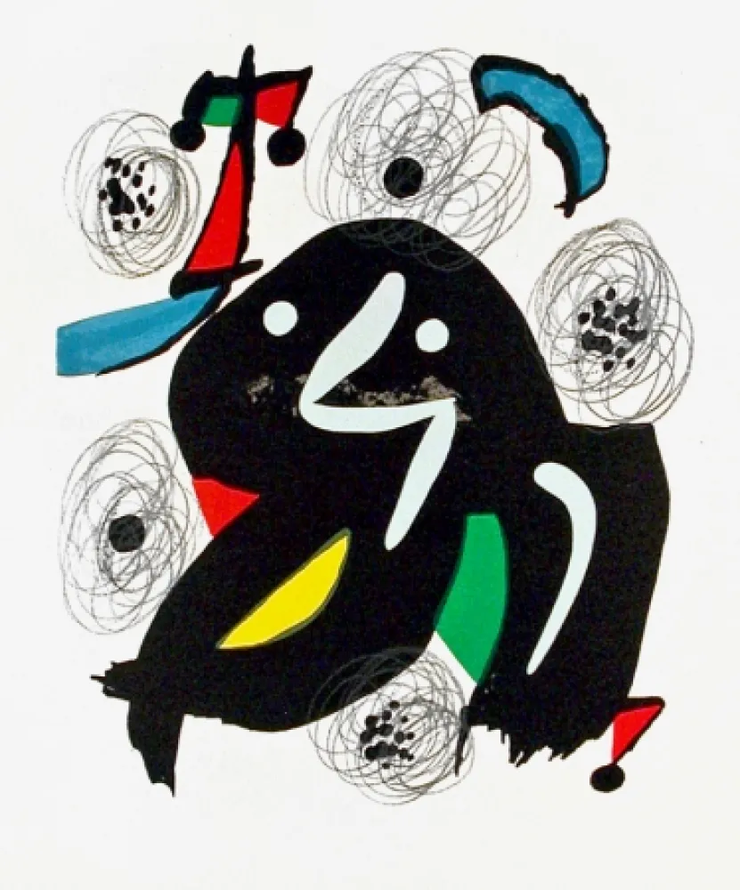 Litografia Miró - Pl. 4 from La Mélodie Acide (The Acid Melody)