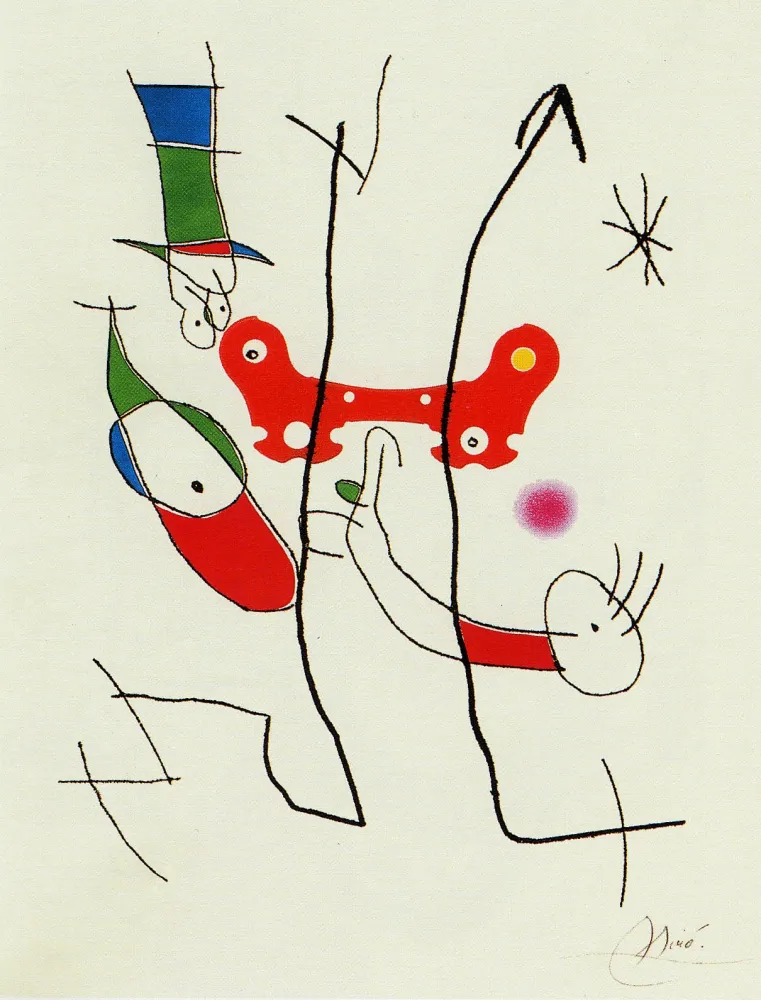 Incisione Miró - Plus beau cadeau 