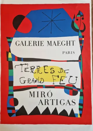 Manifesti Miró - Terres de grand feu