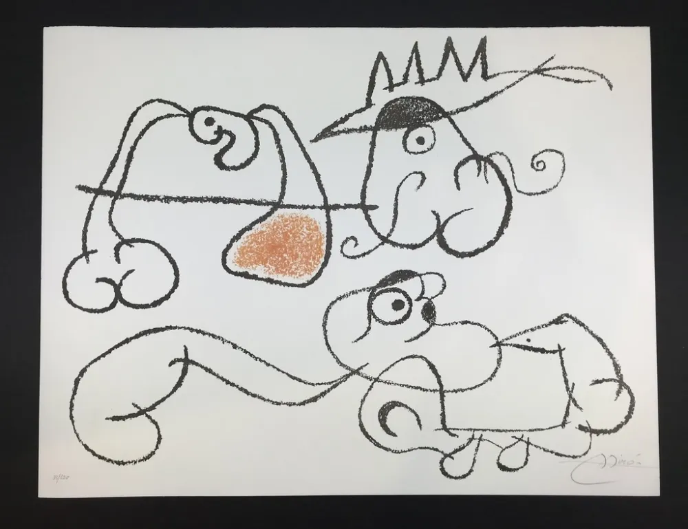 Litografia Miró - Ubu aux Balèares