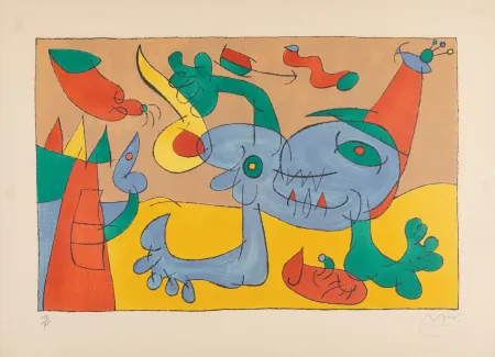 Litografia Miró - Ubu Rey (Ubu Roi)