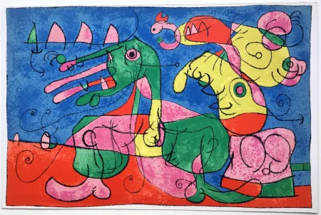 Litografia Miró - UBU ROI : CHEZ LE TZAR (1966).