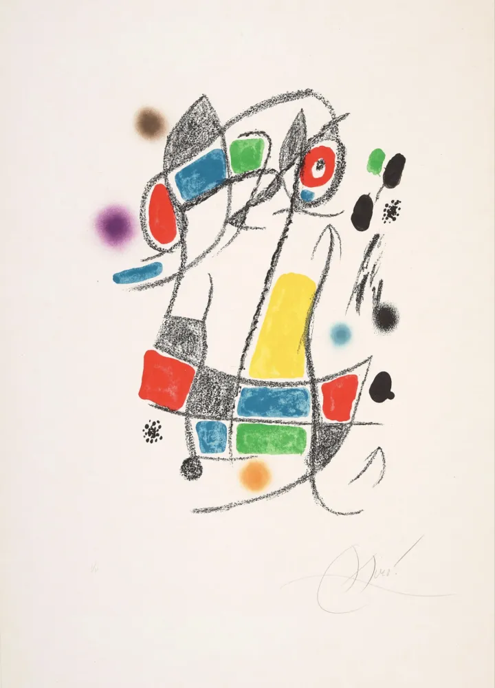 Litografia Miró - Untitled 3 from Maravillas con variaciones acrósticas