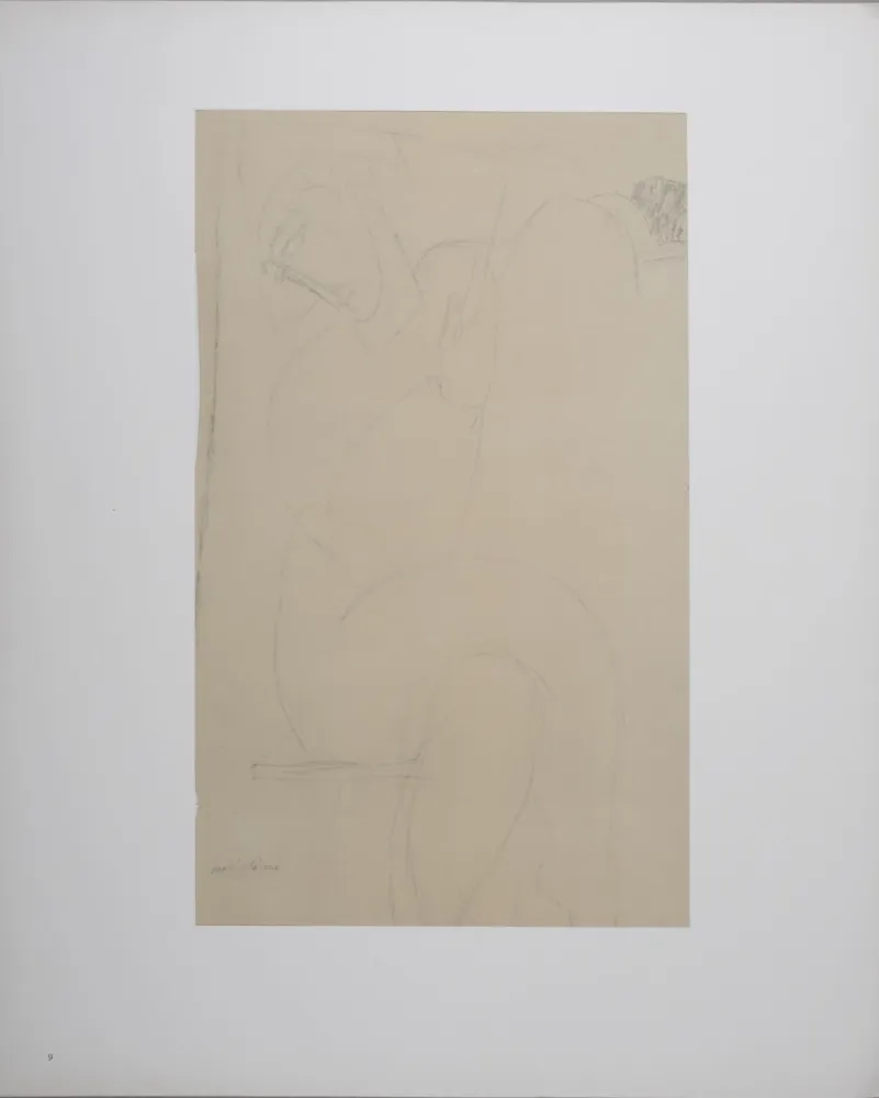 Litografia Modigliani - Arlequin