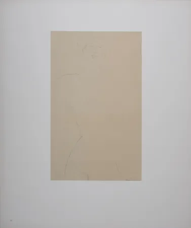 Litografia Modigliani - Femme nue aux cheveux bouclés