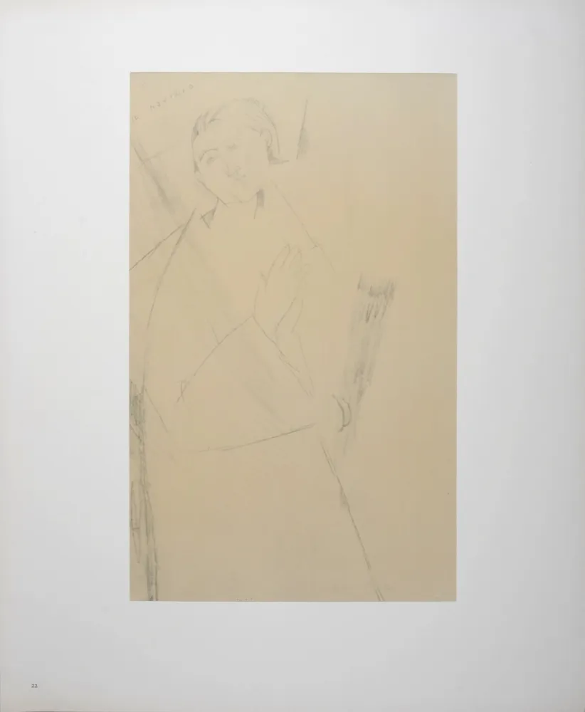 Litografia Modigliani - The Novice