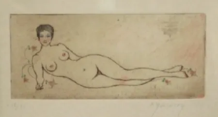 Acquaforte E Acquatinta Molinier - Nu allongé