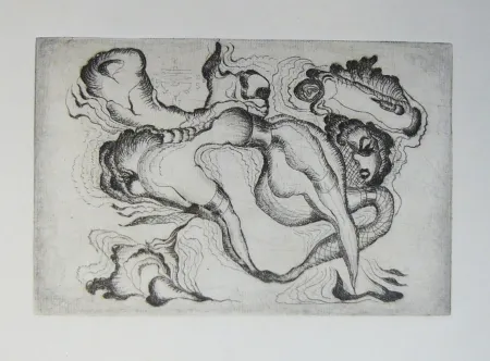 Incisione Molinier - Sans titre noire