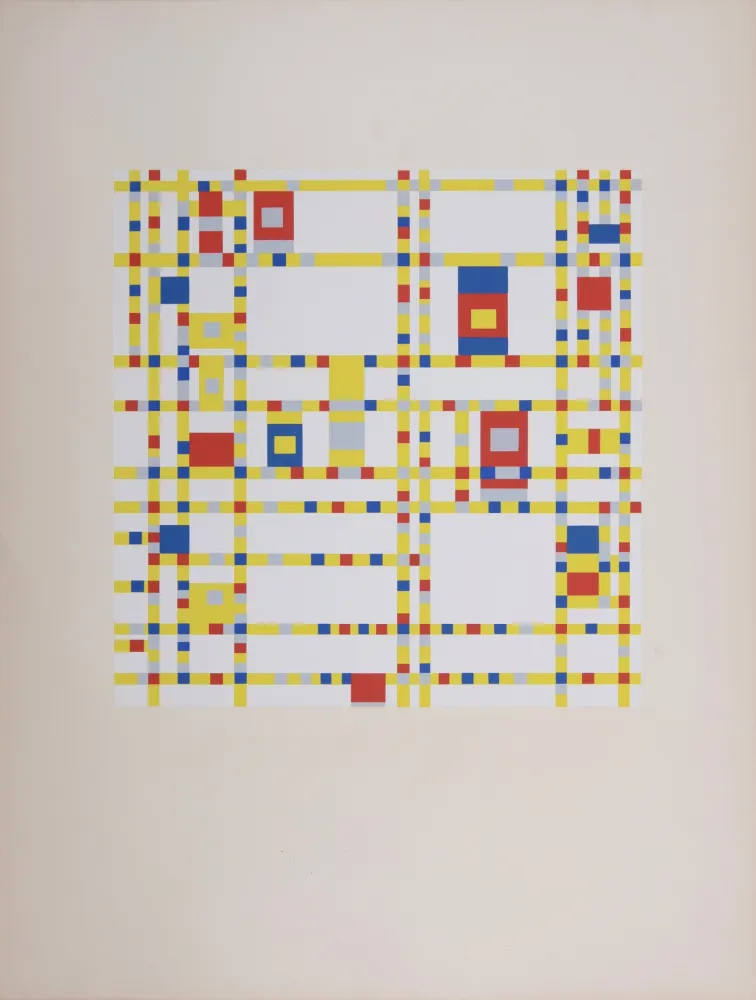 Serigrafia Mondrian - Broadway Boogie-woogie, 1943 (1957)