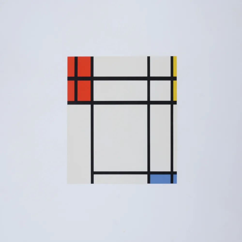 Serigrafia Mondrian - Composition in Blue, Yellow and Red, 1967