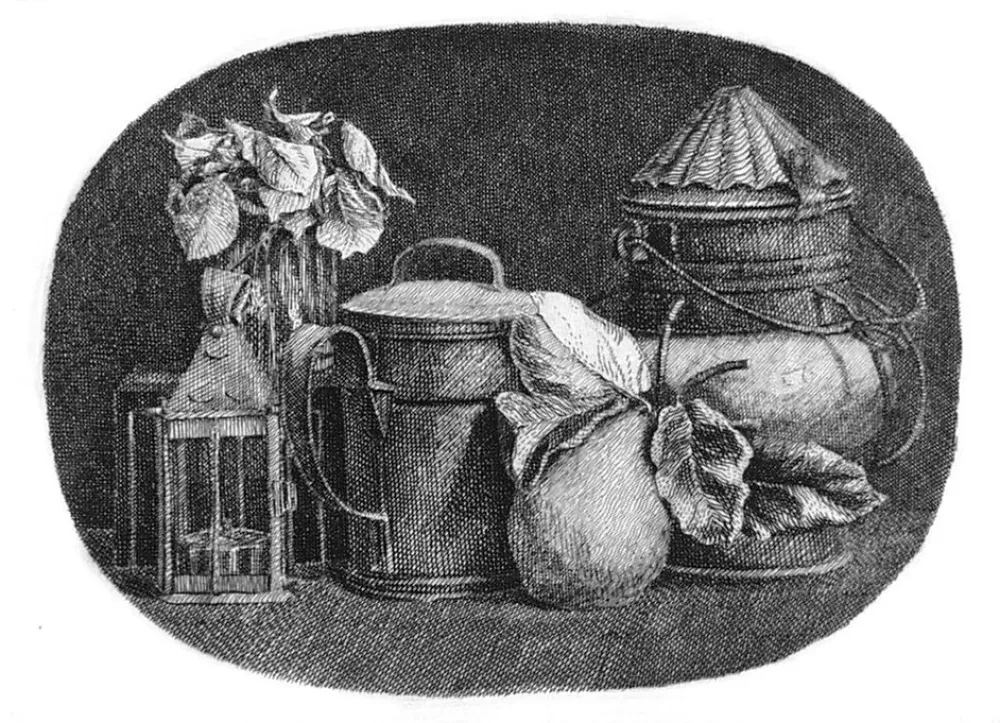 Acquaforte Mongatti - Natura morta