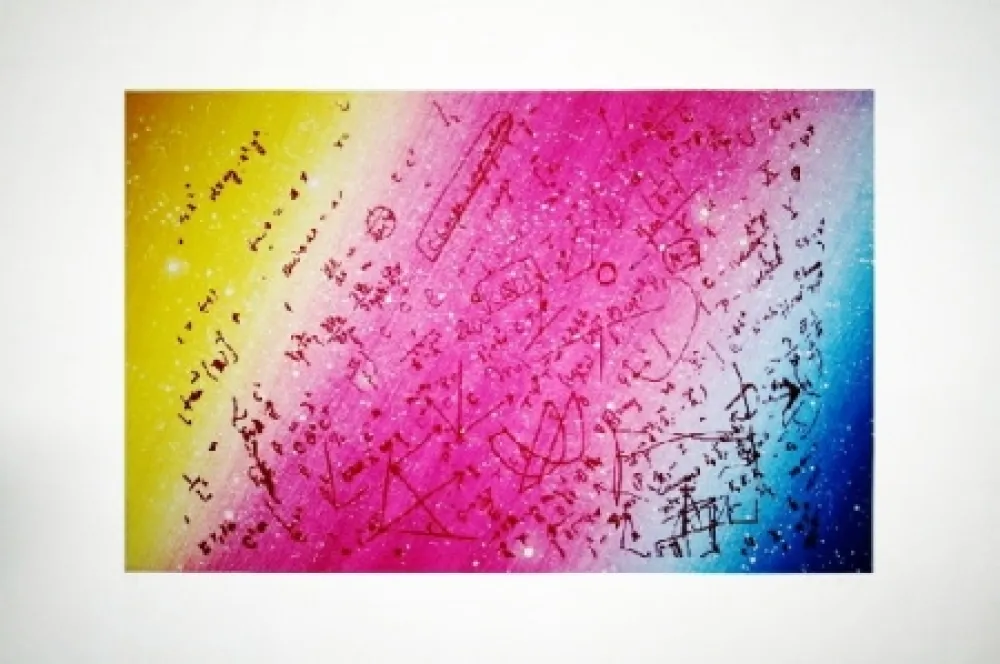 Serigrafia Monory - Fouillis mathématique