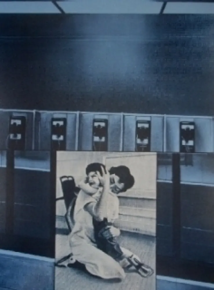 Serigrafia Monory - USA 76 - etreinte