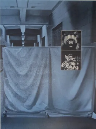 Serigrafia Monory - USA 76 - Singes