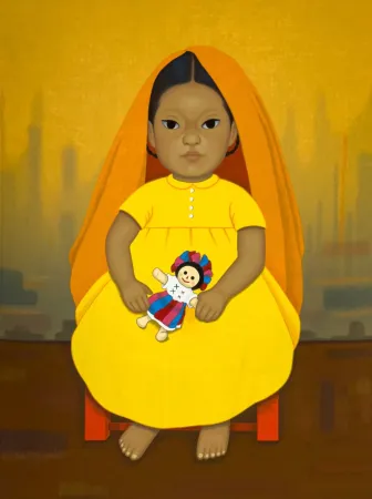 Serigrafia Montoya - Chica con muneca