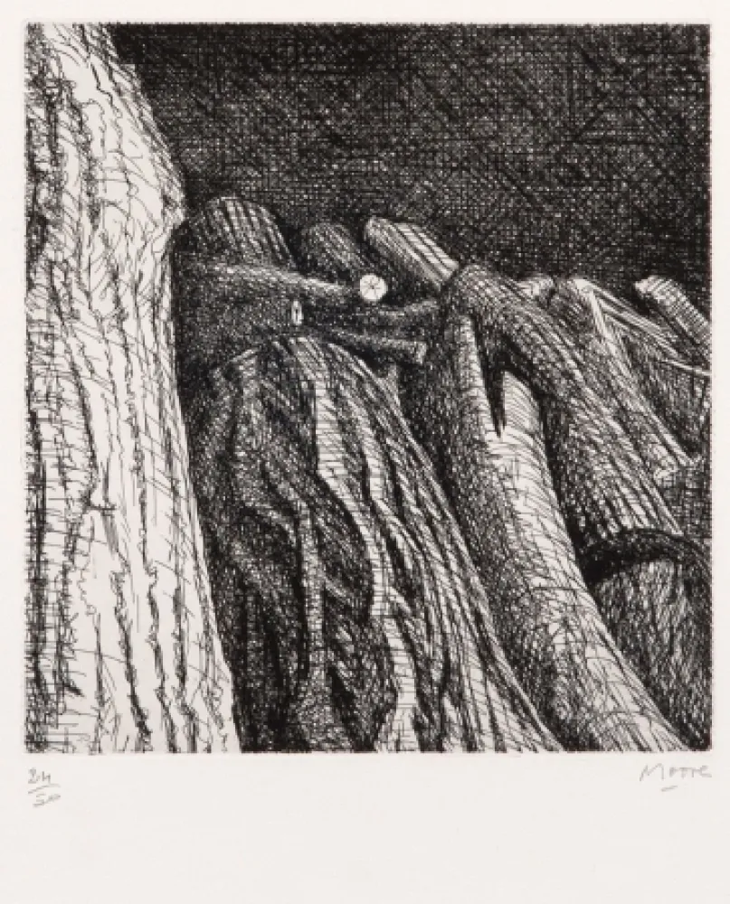 Incisione Moore - Log Pile II