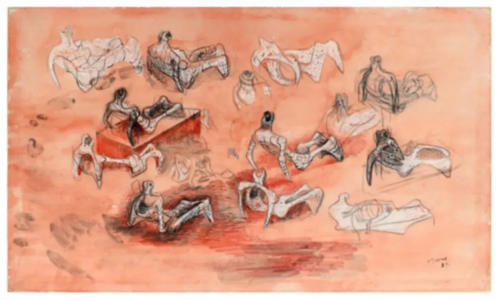 Multiplo Moore - Reclining Figures