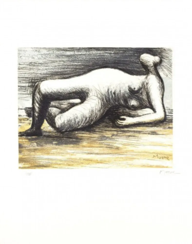 Acquaforte E Acquatinta Moore - Reclining nude (C. 670)