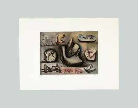 Incisione Moore - Sculptural ideas (tav. 6)