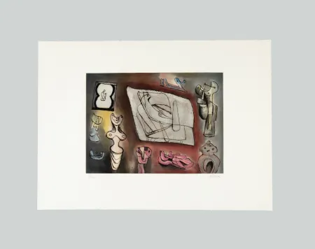 Incisione Moore - Sculptural ideas (tav. 7)