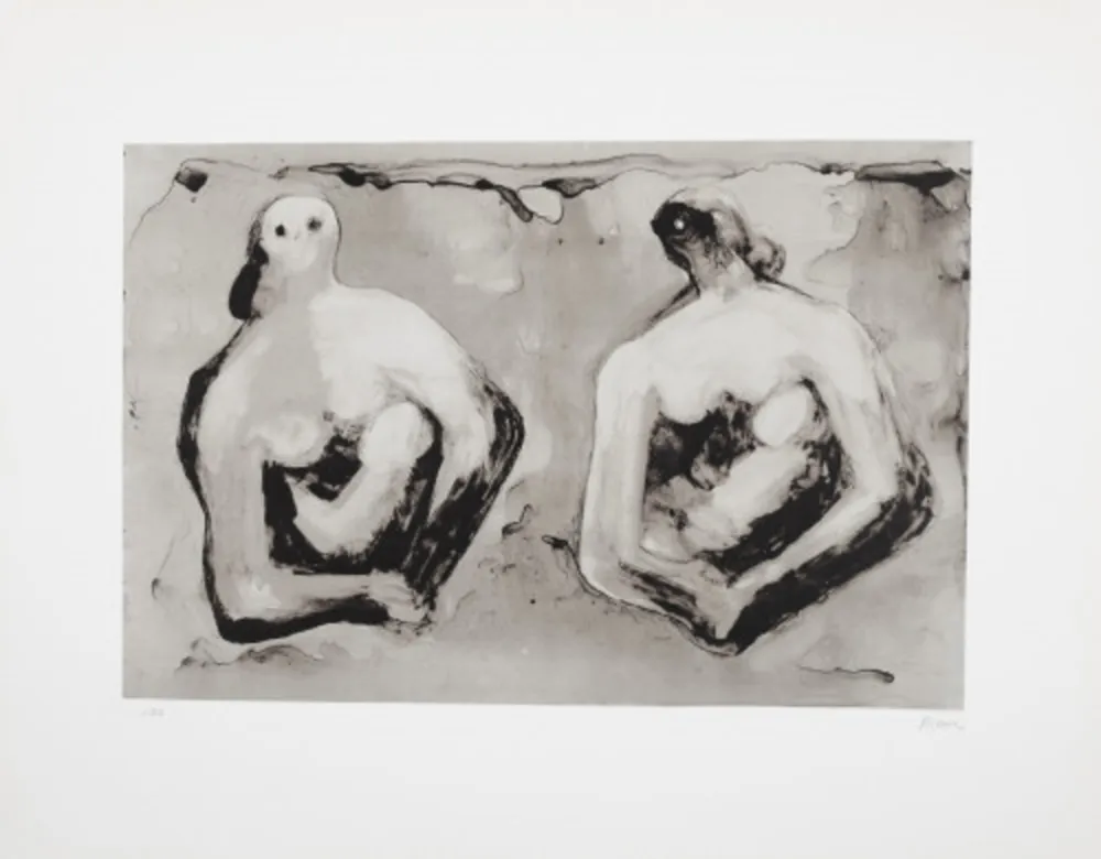 Litografia Moore - Sisters with Children (C. 544)