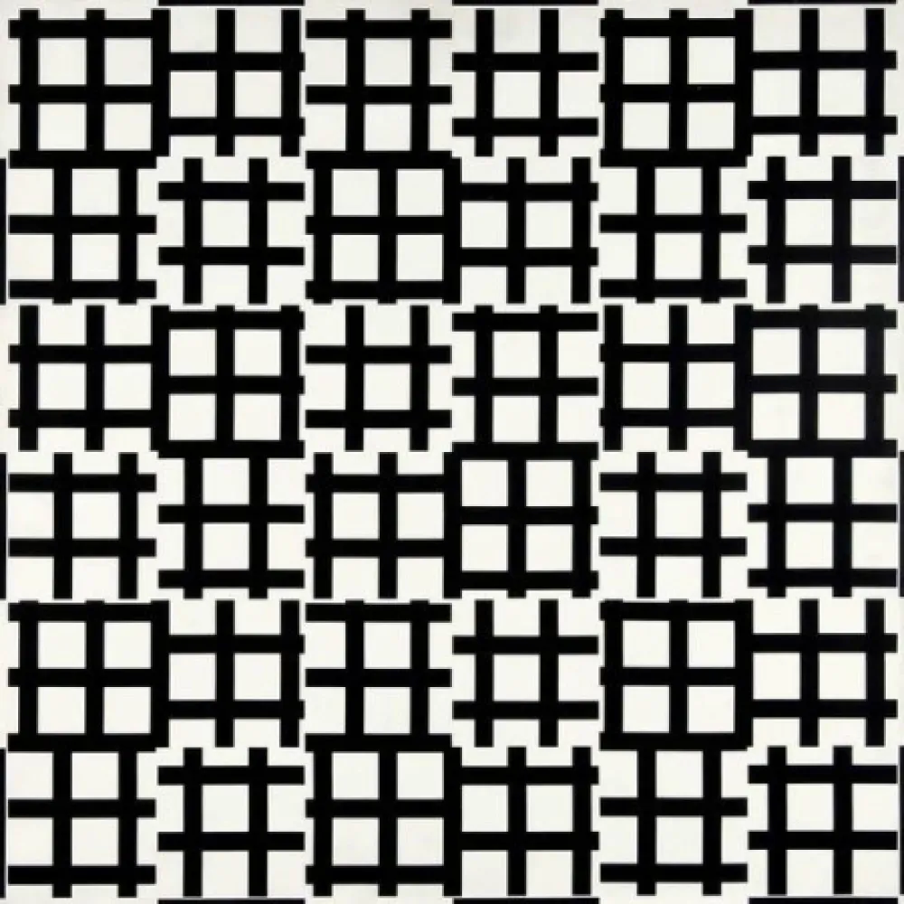 Litografia Morellet - Grand tirets 0° 90°