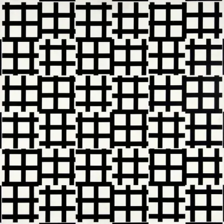 Litografia Morellet - Grand tirets 0° 90°