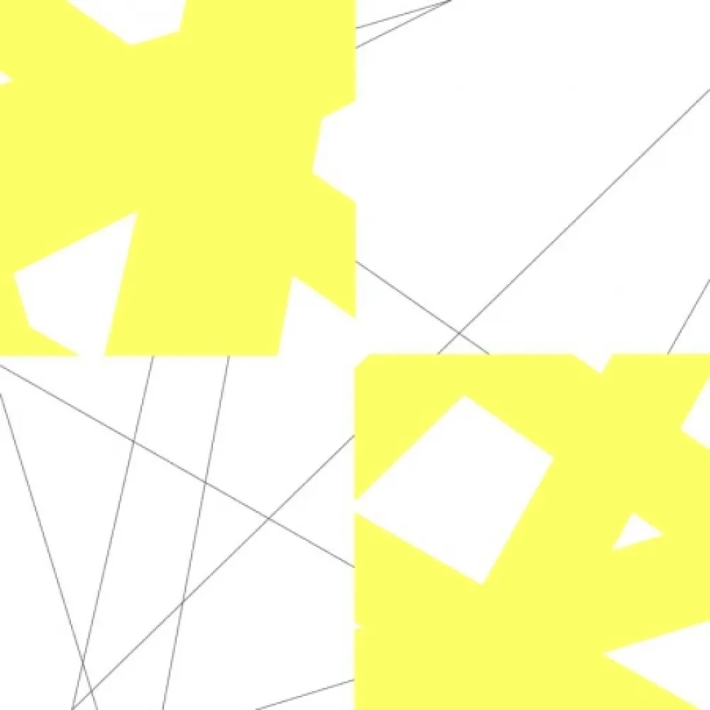 Litografia Morellet - Pi& plis