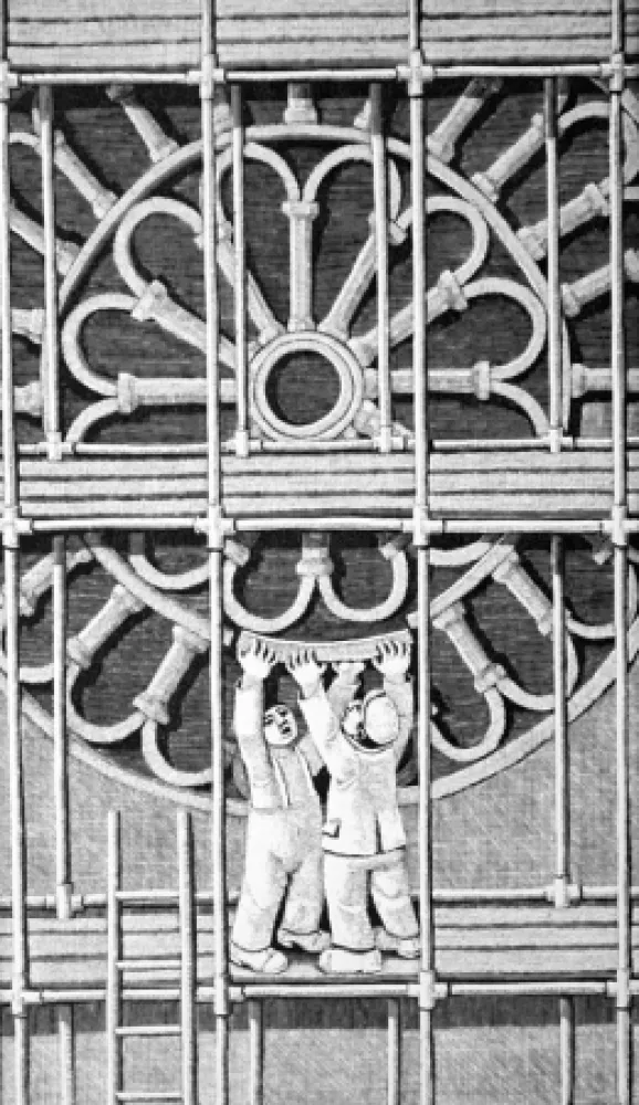 Incisione Su Legno Morena - Il restauro