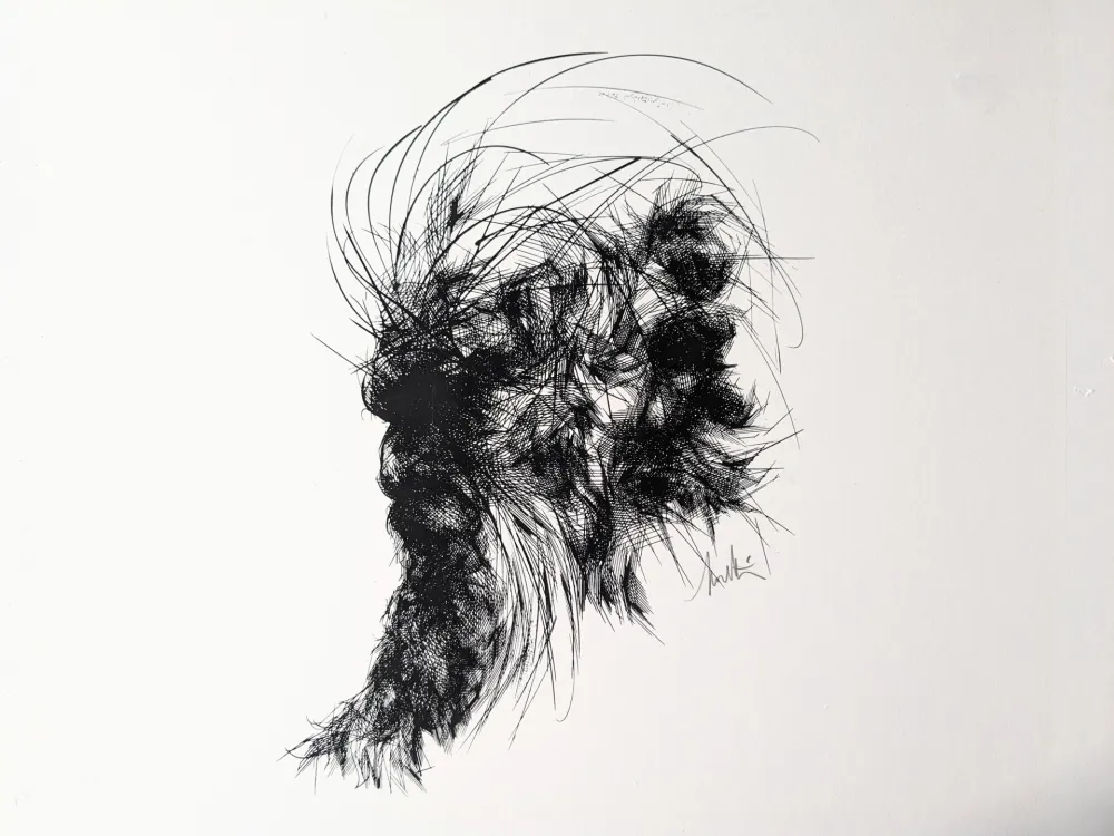 Litografia Moretti - Raymond MORETTI (1931-2015), Moise Exode 2:2, Lithograph E.A, 1983