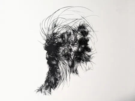 Litografia Moretti - Raymond MORETTI (1931-2015), Moise Exode 2:2, Lithograph E.A, 1983