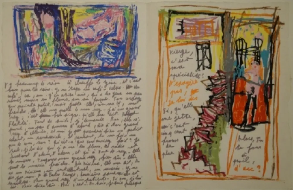 Incisione Su Legno Moser - L'Heure du Goémon.