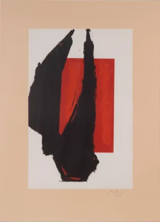 Litografia Motherwell - Art 1981 Chicago Print