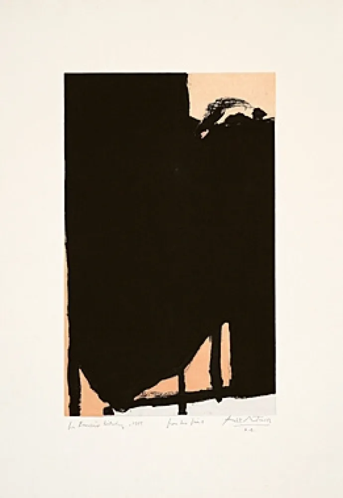 Acquaforte E Acquatinta Motherwell - Elegy Fragment II