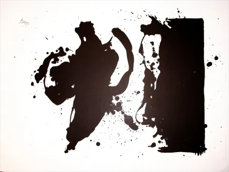 Litografia Motherwell - Elegy Study