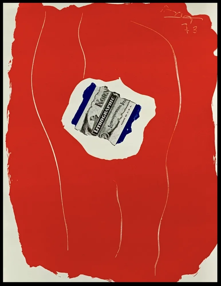 Litografia Motherwell - Tricolor 