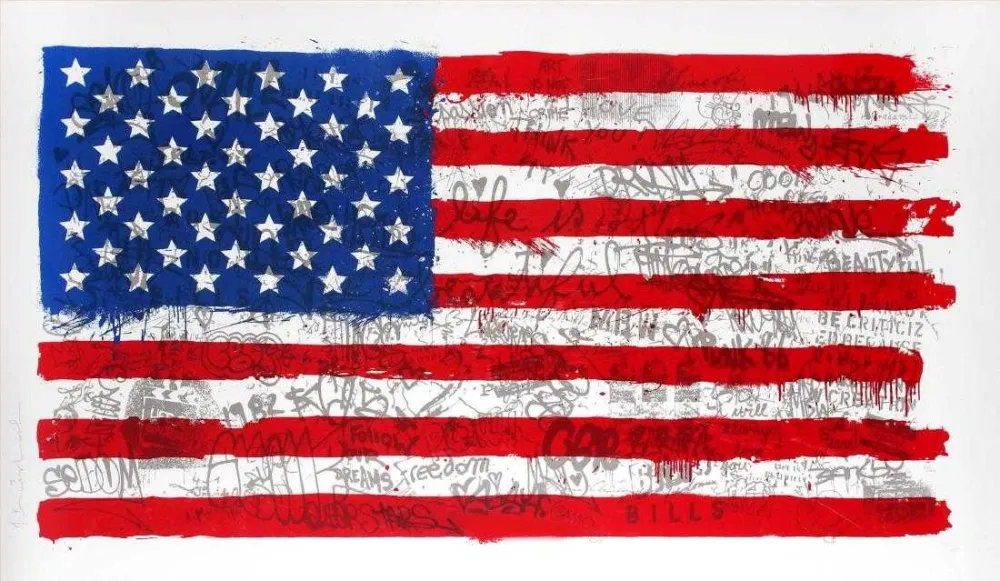Multiplo Mr Brainwash - American flag